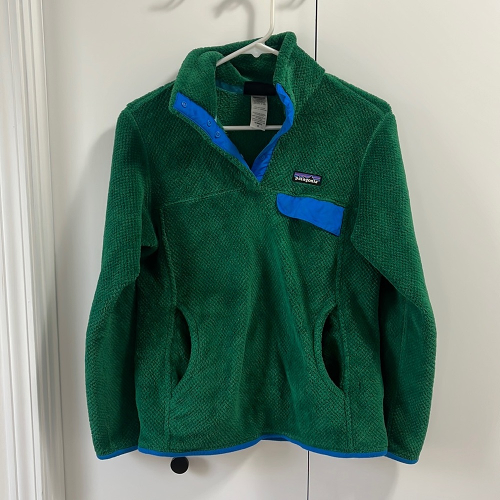 Women’s Patagonia Re-tool snap-t fleece pullover jacket, size medium, like new